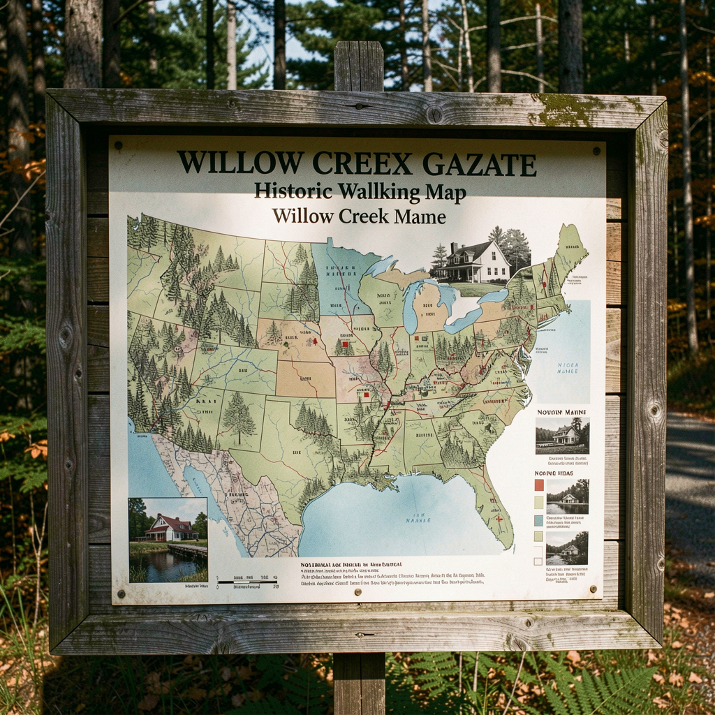A new self-guided walking map highlights 14 historic sites along Main Street, from the 1797 town founding to the shipbuilding era.