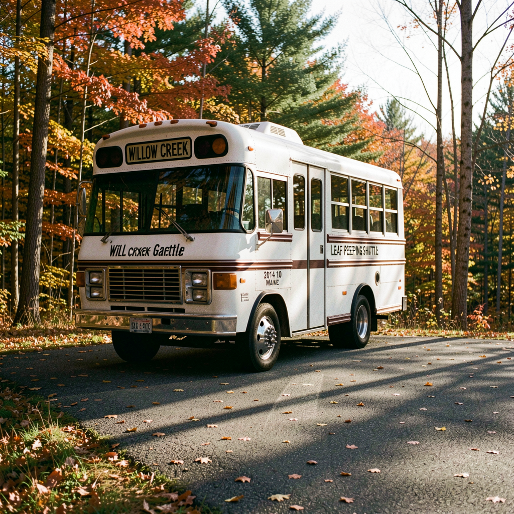 A weekend shuttle service during peak foliage season aims to reduce traffic congestion on Route 11 and help visitors access trailheads, downtown, and the Dry Dock.